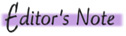 Editor's Note